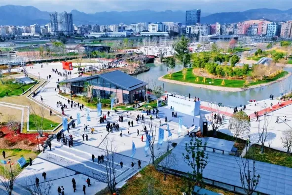 林宅公园试开放 乐清柳市镇城市生态会客厅迎客