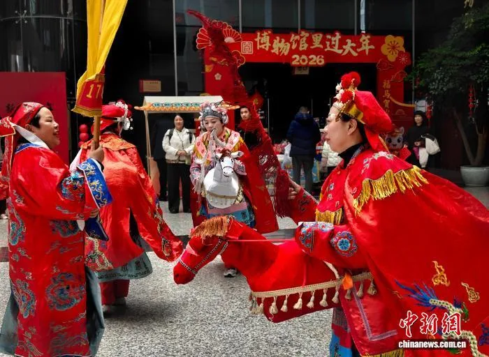 非遗“舞”进博物馆 浙南山乡马灯展现浓郁年味