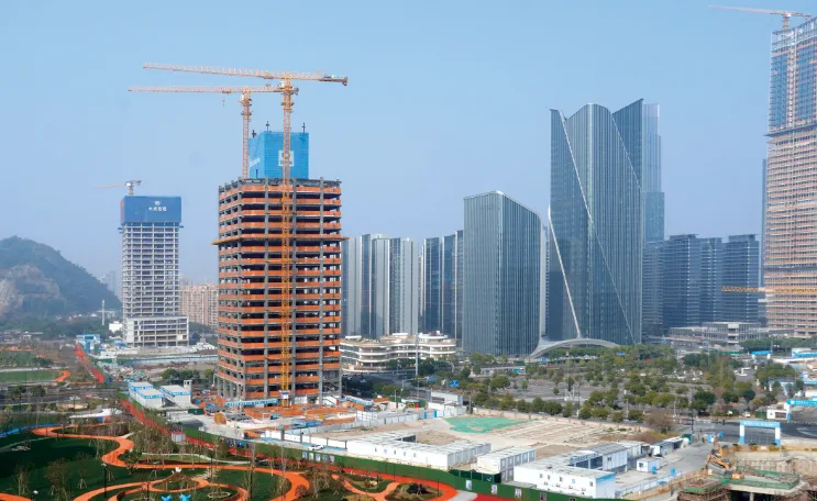 瓯江之畔，10多栋楼宇集群拔节生长