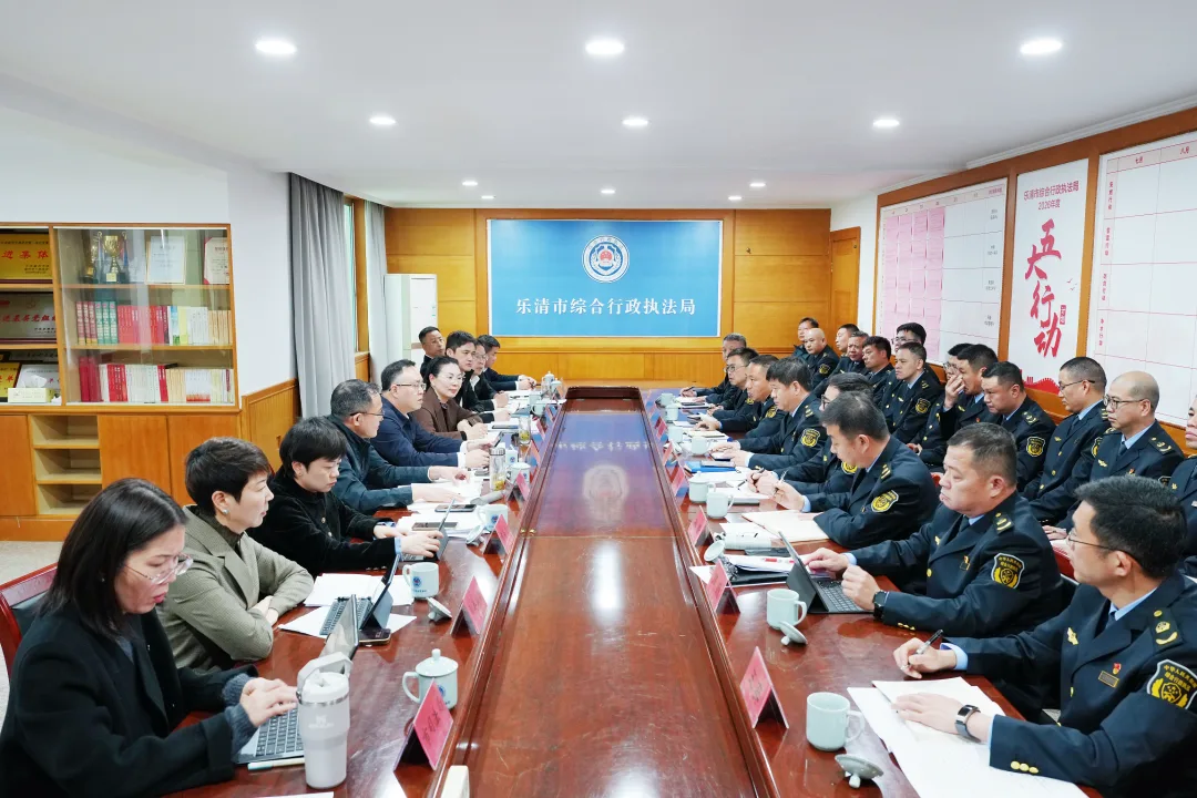 乐清市委书记戴旭强调研综合行政执法工作