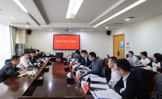 龙湾区委书记、温州湾新区党工委副书记夏禹桨主持召开温州侨创小镇建设工作座谈会