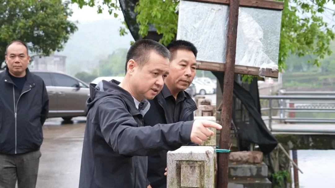 永嘉县委书记吴呈钱检查调度强降雨和强对流天气防范应对工作