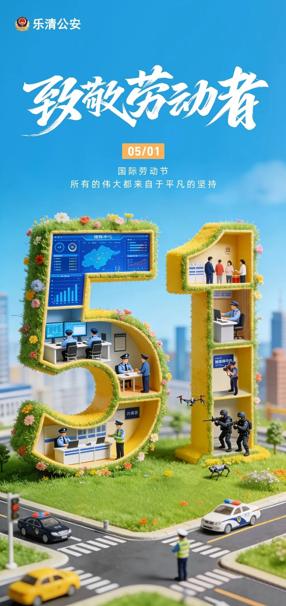 平凡亦不凡，致敬警营劳动者！