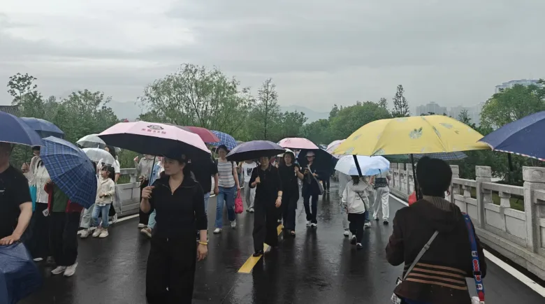 在温州园博园，遇见“烟雨江南”，游客感慨：“晴天的园博园是画卷，雨天的园博园是诗”