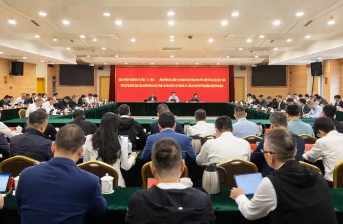 温州湾新区党工委、龙湾区委全面深化改革委员会会议暨高质量发展建设共同富裕示范区龙湾样板推进例会召开
