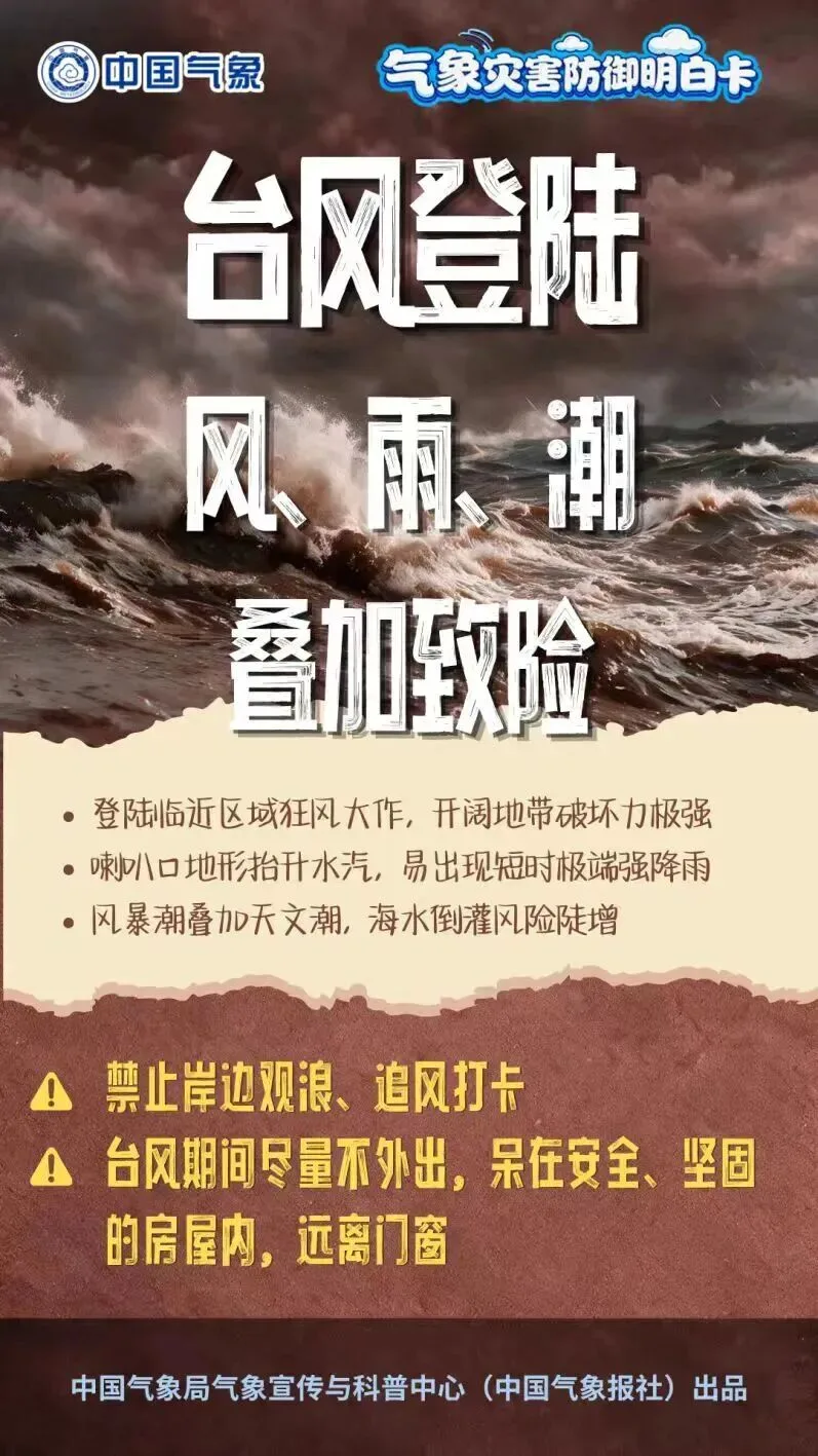 人不外出、车不上路！台风登陆不等于危机解除！ - 配图3