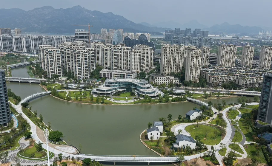 七都龙形公园一期将整体完工，成为城市休闲新地标