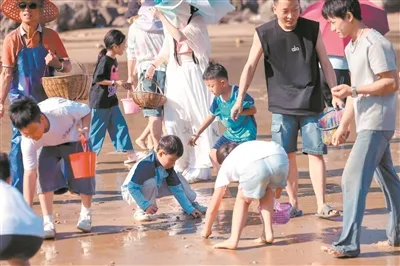 持“赶海执照”踏浪寻宝 洞头上演中秋滨海狂欢