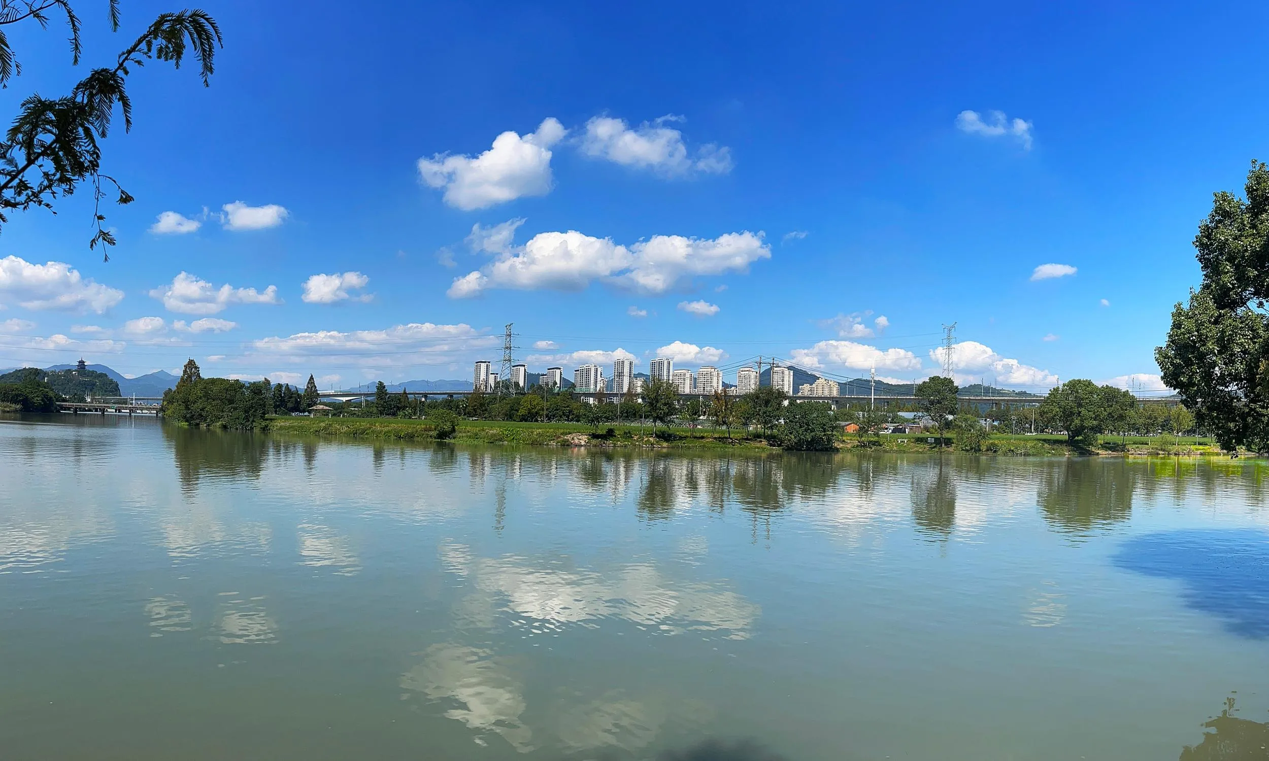 溯骑温瑞塘河，就像一首秋天写的诗