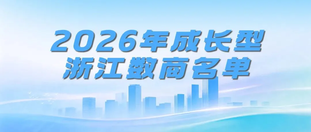 6+8!2026年浙江数商及优秀案例公布