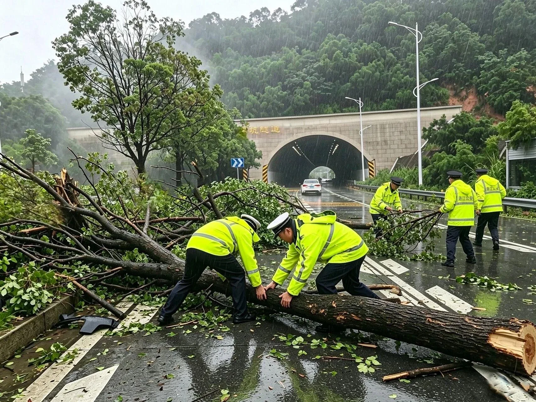 迎战台风 福建警方闻汛而动护平安 - 配图2