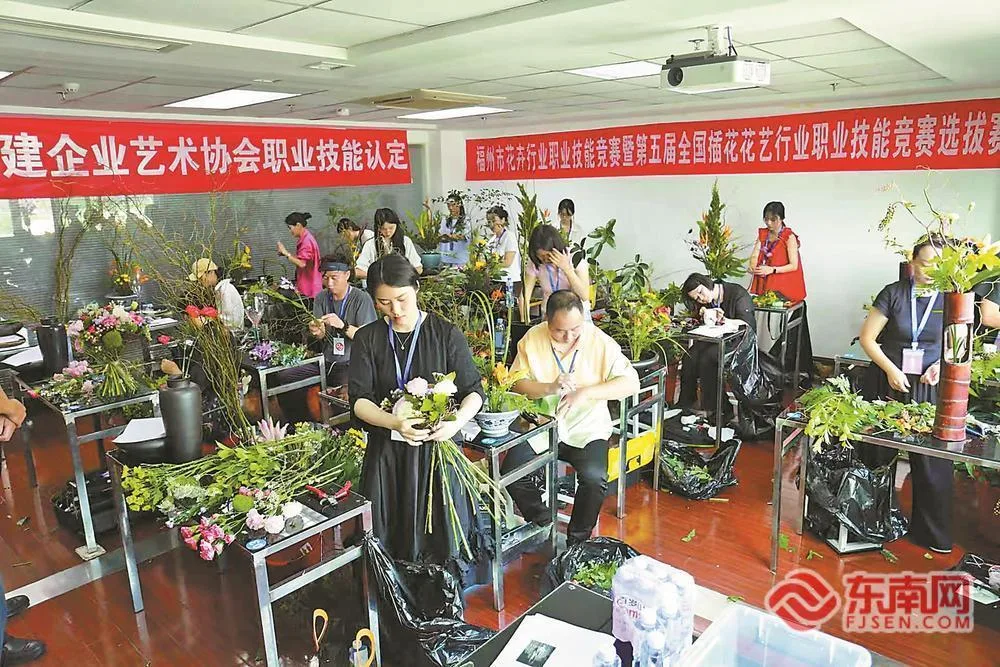 福州花艺尖子,竞逐国赛席位 社会
