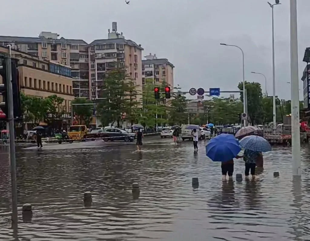 福州迎来狂风暴雨 多地路面积水树木倒伏、多条公交线路停运、公园暂闭 - 配图2