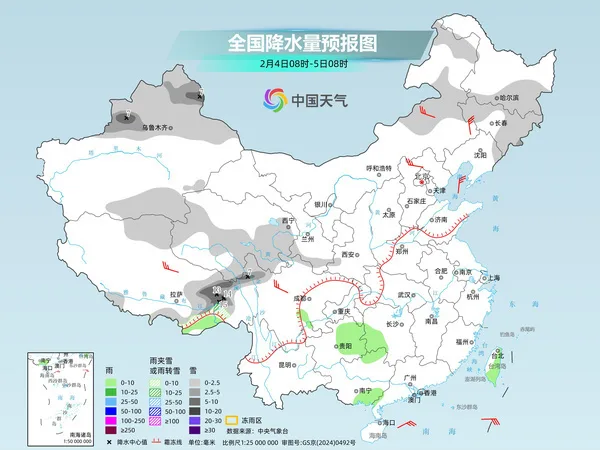 我国多地气温达近期高点 明起中东部迎显著降温南方有大范围雨雪
