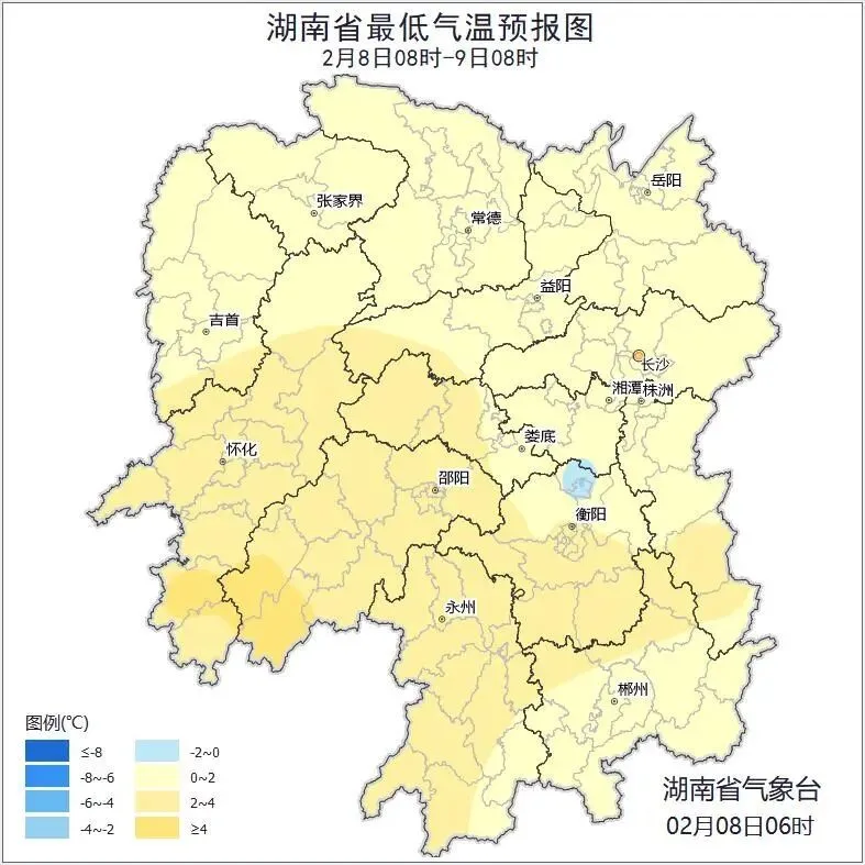湖南多地将迎降雨，局地有雨夹雪或雪