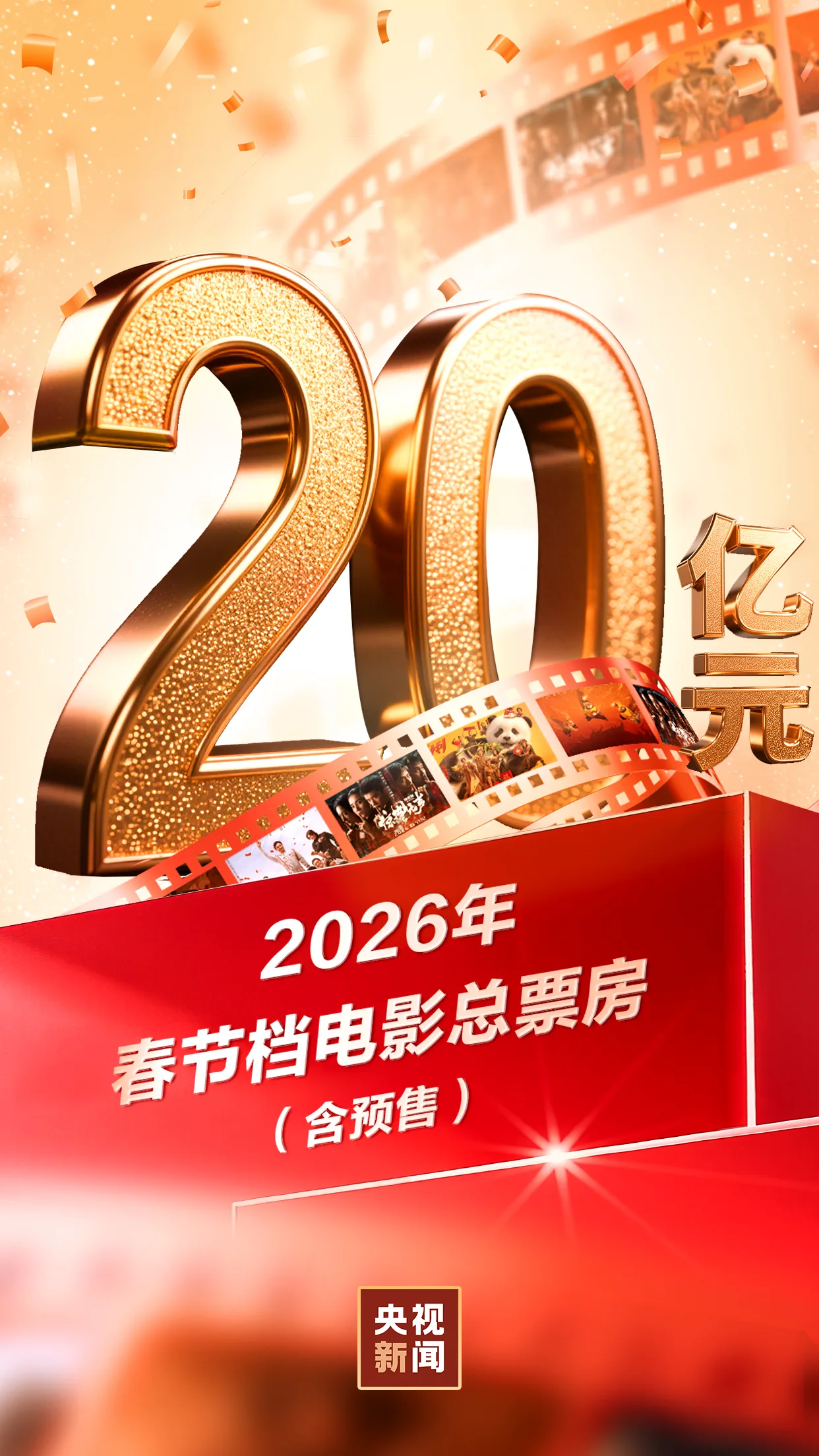 2026年春节档电影总票房破20亿