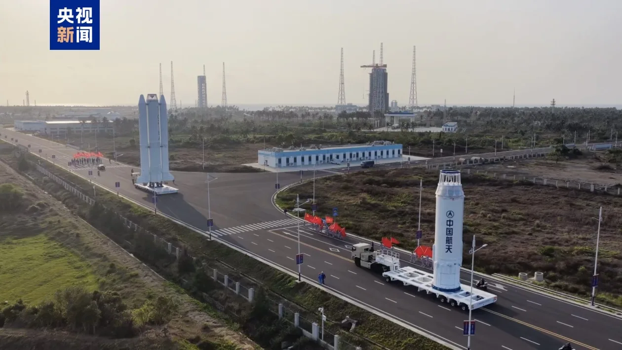 长征八号甲遥八火箭转运至发射区 近期择期发射