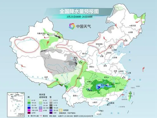 南方月底前阴雨频繁 北方晴暖升级多地气温将连创新高