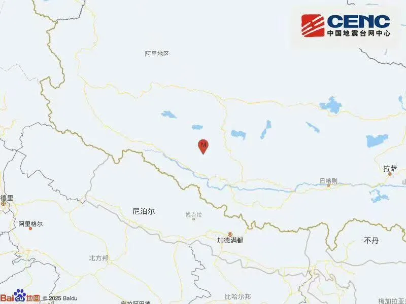 西藏日喀则市仲巴县发生3.6级地震 震源深度10千米