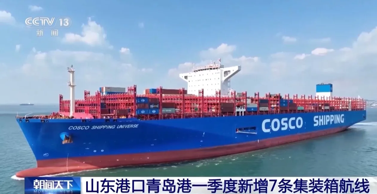 山东港口青岛港一季度新增7条集装箱航线