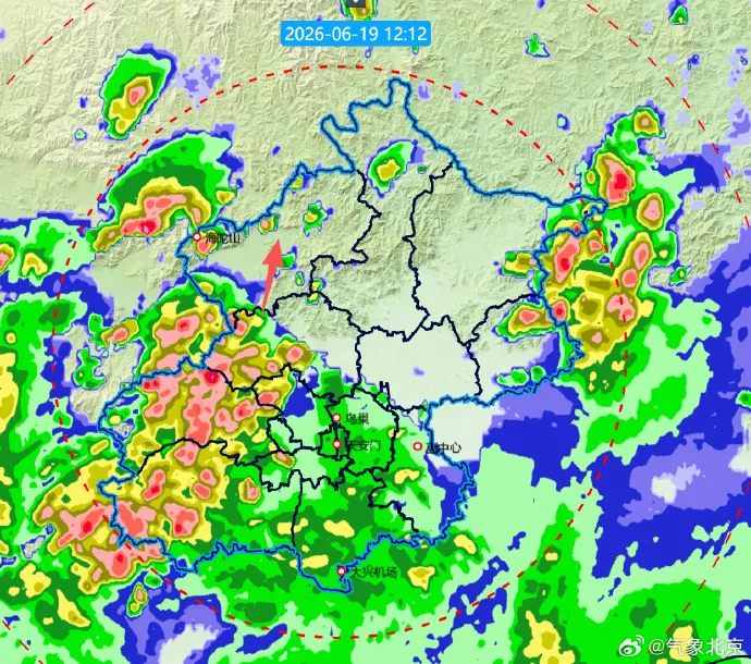 雷雨已进京！多区雷电黄色预警，今天下午到夜间北京局地暴雨伴风雹！