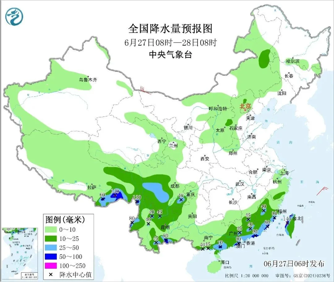 暴雨！大暴雨！关注江南北部、江汉东部、江淮及贵州等地！