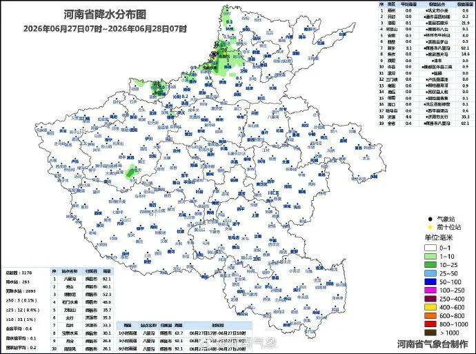 未来三天河南多降雨！警惕强对流天气