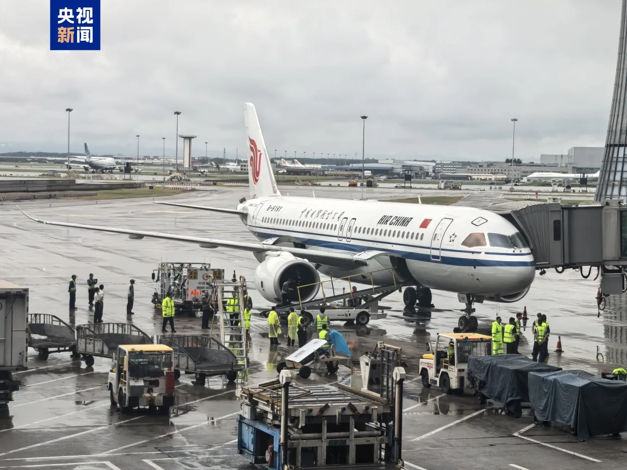 C919首航北京—乌兰巴托 国产大飞机正式执飞国际商业航线