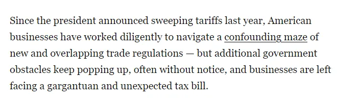 全球媒体聚焦| 美媒：美国的关税政策是政府的一场大混乱