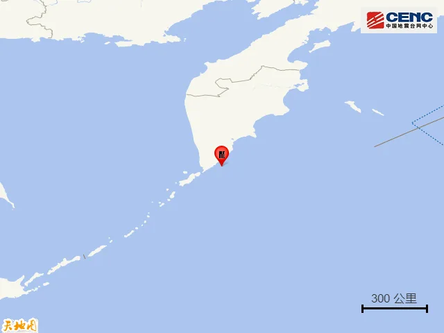 堪察加东岸附近海域发生6.0级地震，震源深度60公里