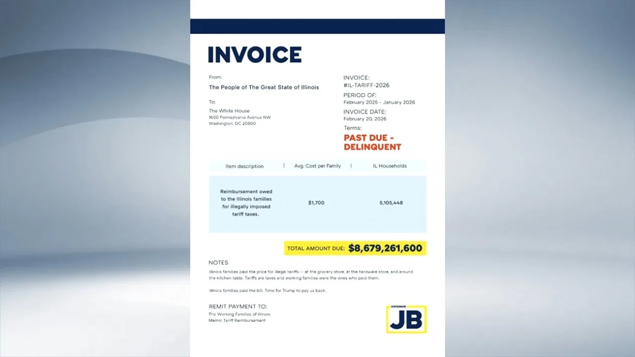 美伊利诺伊州长致函白宫：请退87亿美元税款