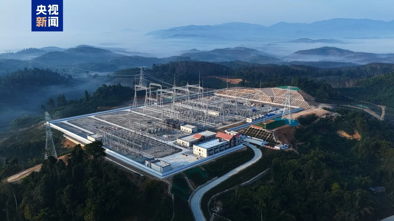 中老500千伏联网工程正式投产