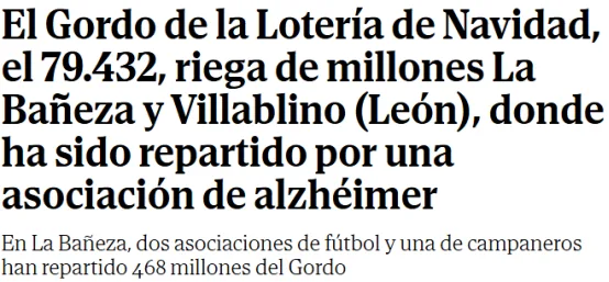 圣诞彩票开奖，快查查你中了没有！莱昂小城全城居民几乎家家有份？！