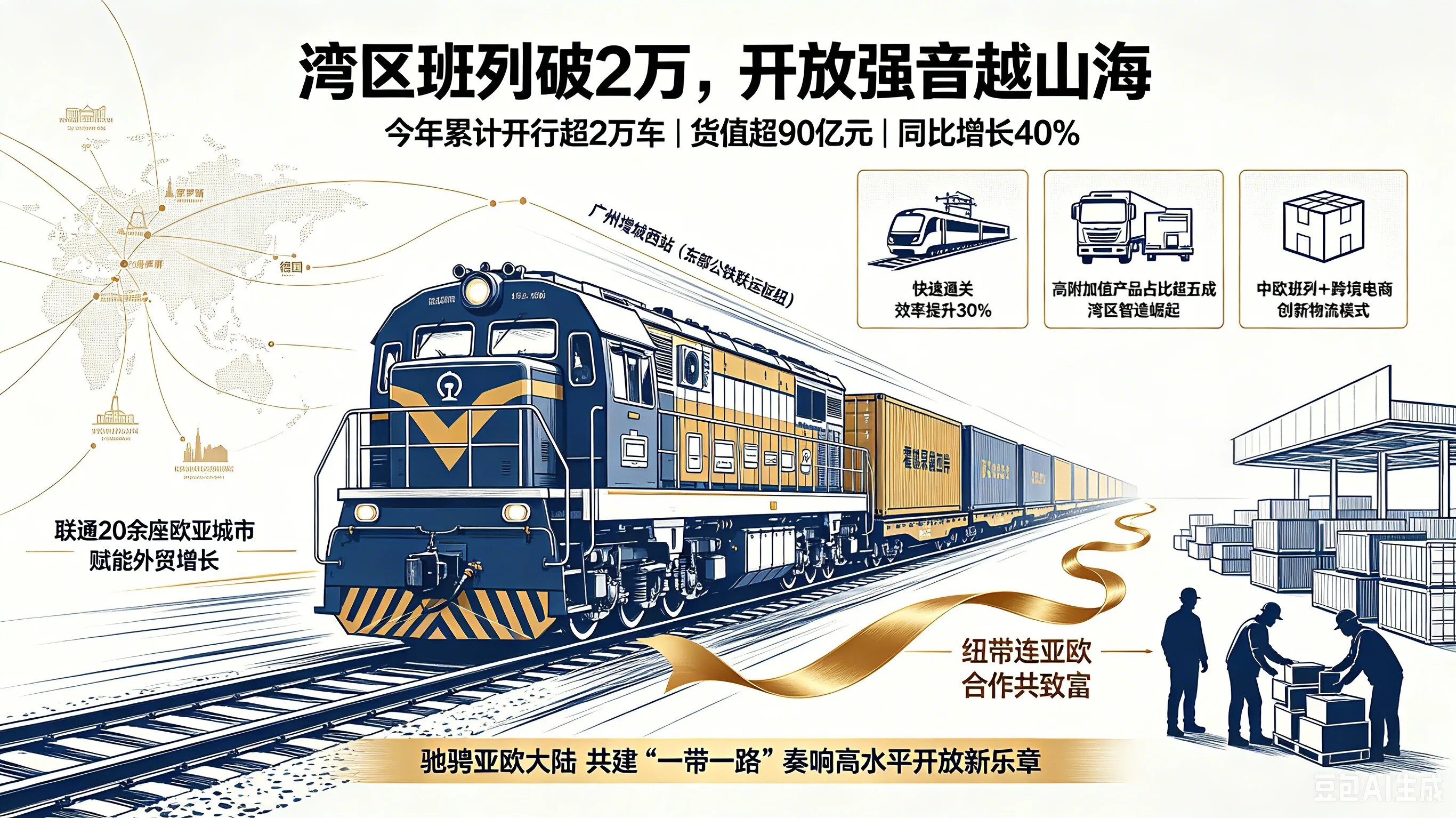 漫评｜湾区班列破2万，开放强音越山海